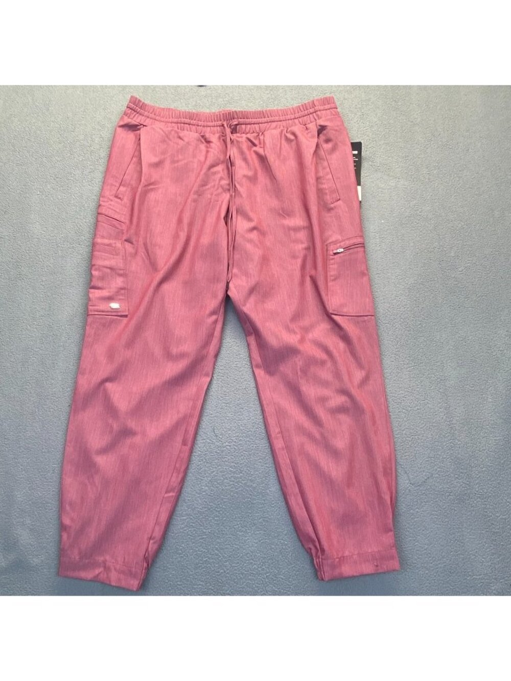 Grey's Anatomy Signature Women's 8 Pocket Cargo Jogger 2XL Wine Shade